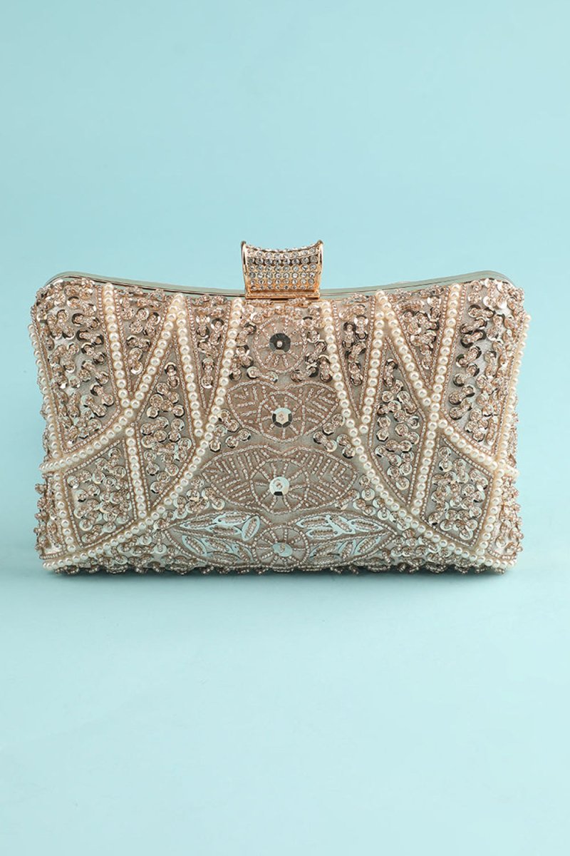 Reto Pearl Embroidery Handbag - KissProm