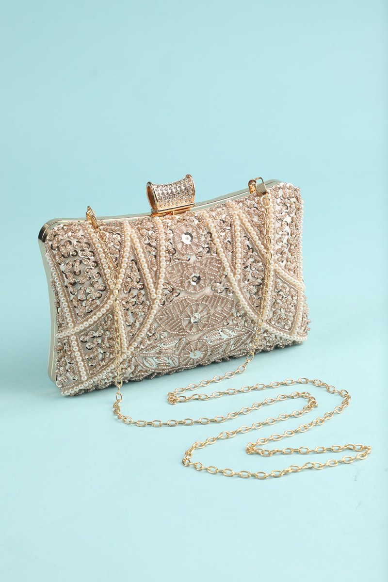Reto Pearl Embroidery Handbag - KissProm