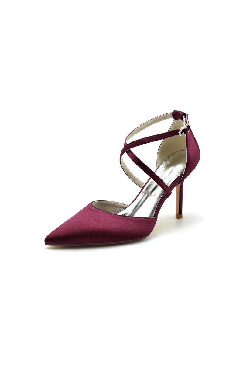 White High Heels with Metallic Accents - KissProm