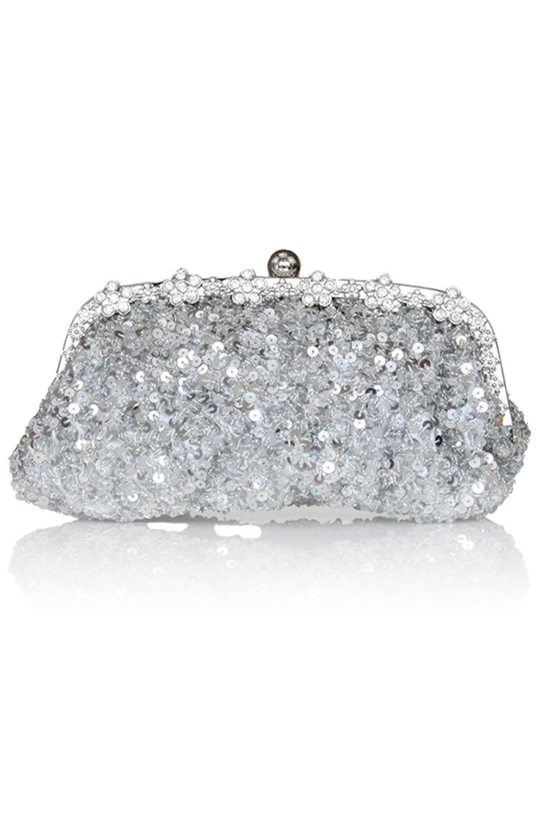 Sequin With Crystal/ Rhinestone Chain Shoulder Bags