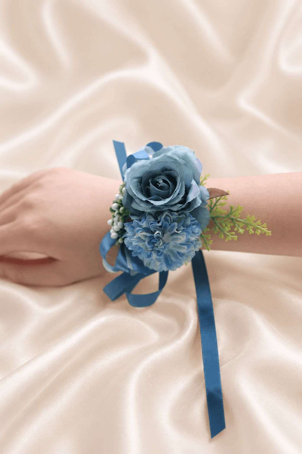 corsage color for navy blue dress KissProm Silk Roses Artificial Bridesmaid Wrist in Crafted with quality materials Color:Purple/Gold trending-now Long Fitted Open Back