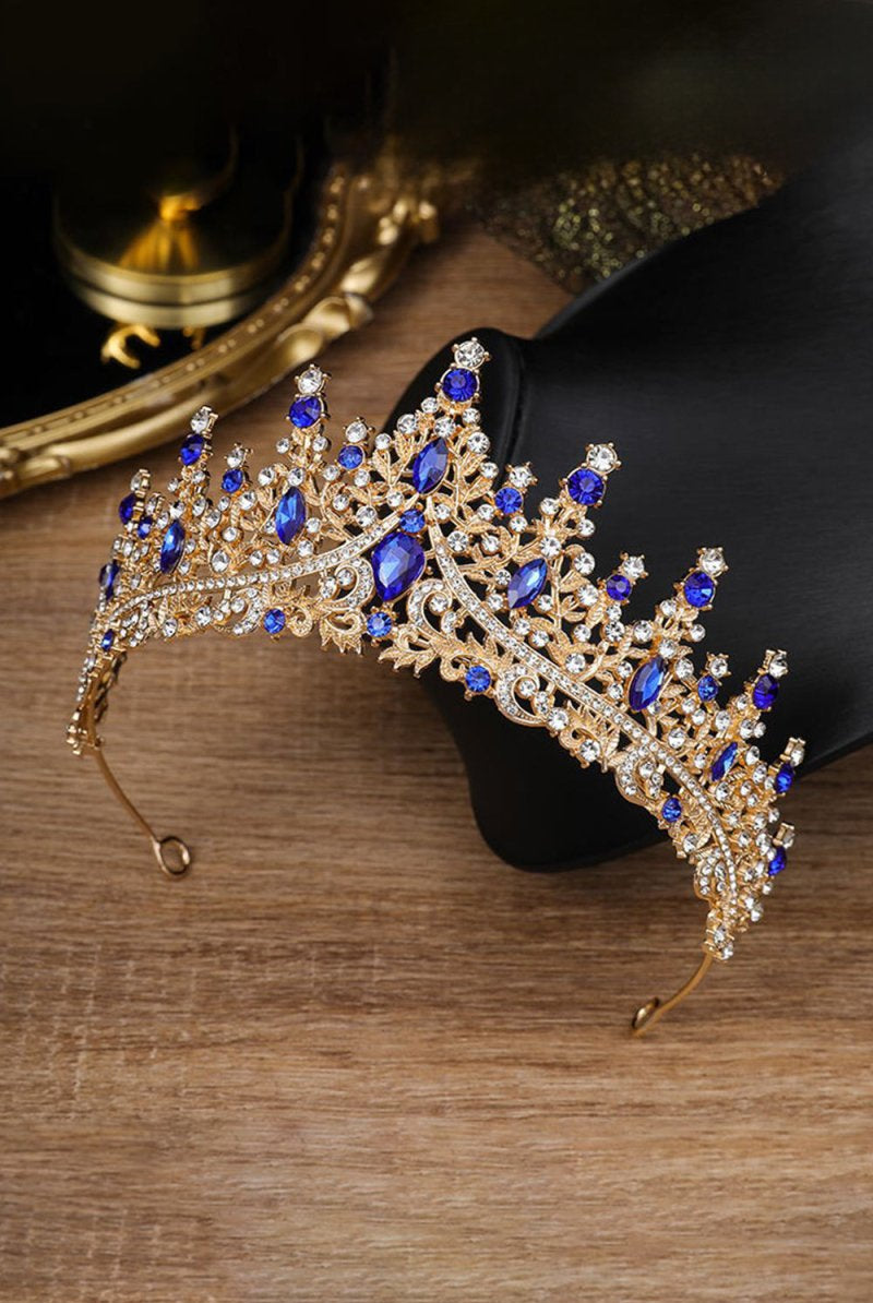 Silver Crystal Rhinestone Crown - KissProm