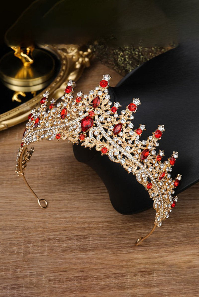 Silver Crystal Rhinestone Crown - KissProm