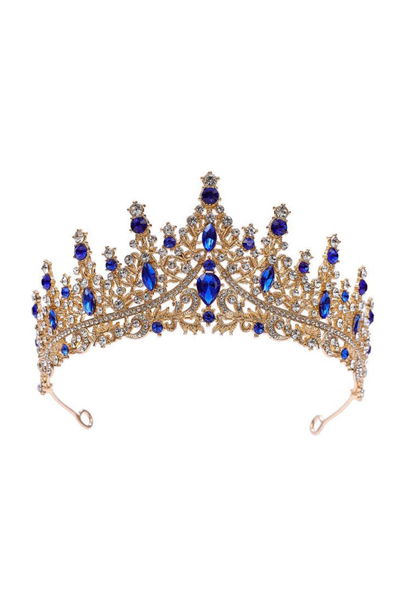 Silver Crystal Rhinestone Crown - KissProm