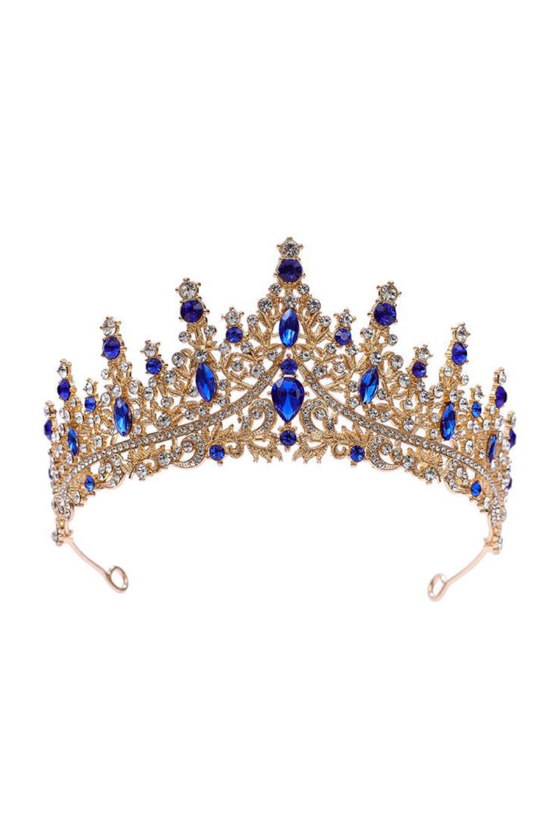 Silver Crystal Rhinestone Crown - KissProm