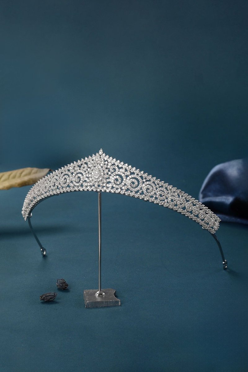 Silver Eternal Zircon Tiara - KissProm