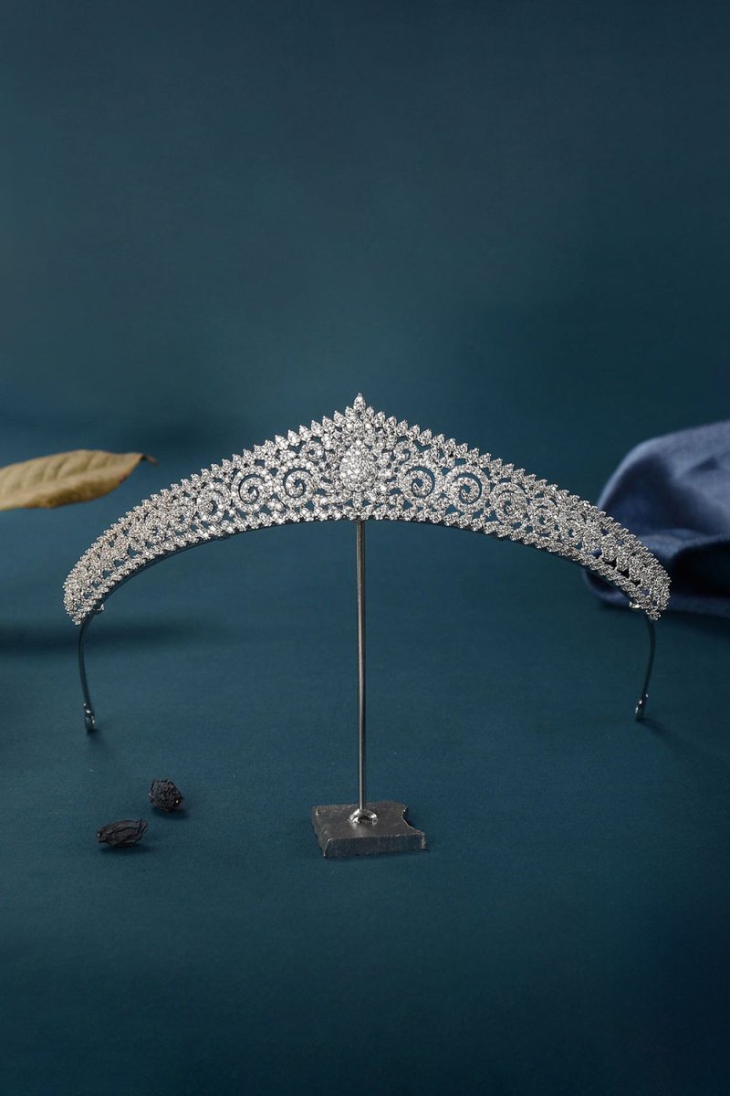 Silver Eternal Zircon Tiara - KissProm