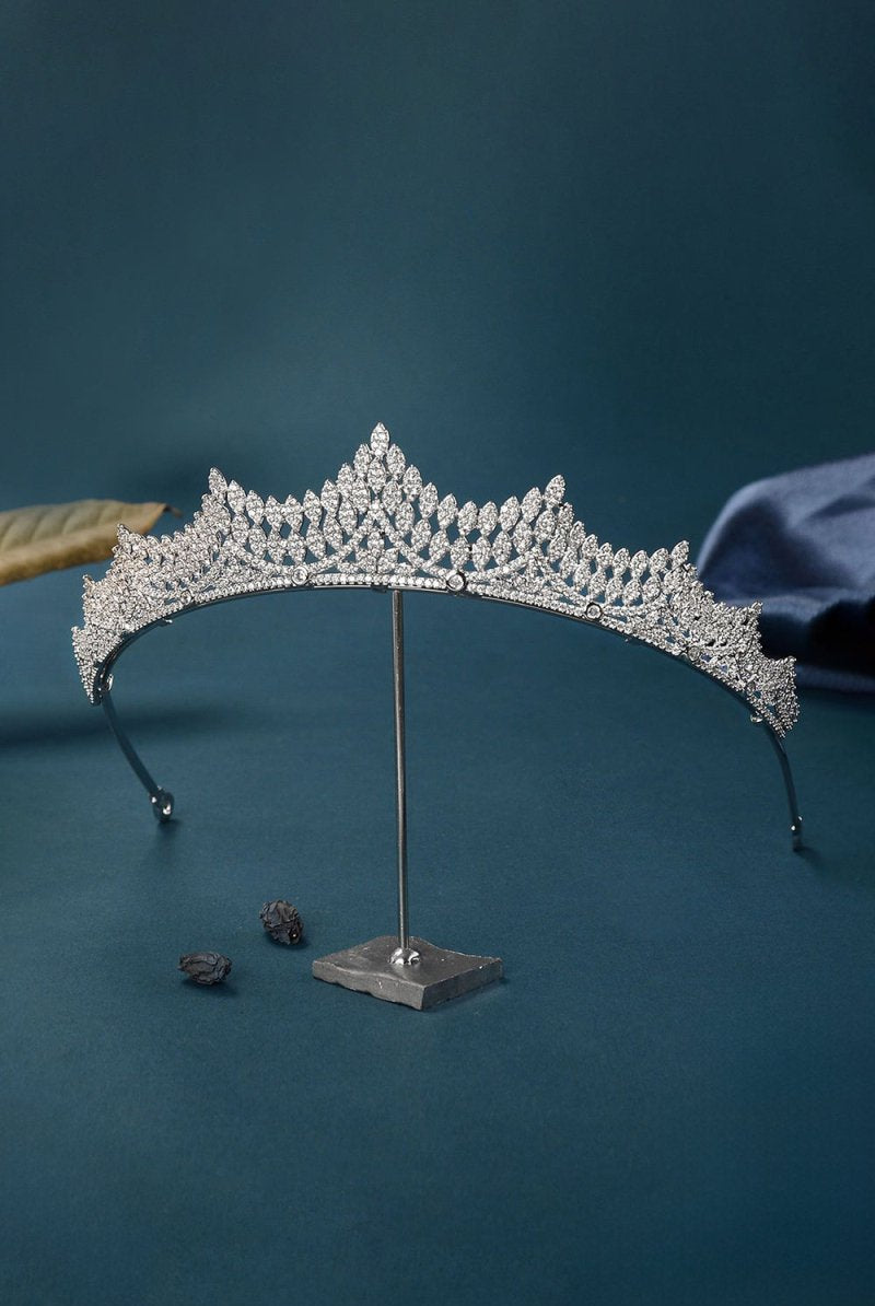 Silver Majestic Vine Crowns with Rhinestone - KissProm