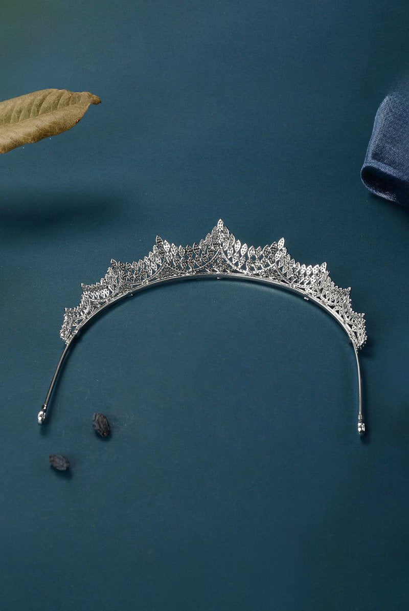Silver Majestic Vine Crowns with Rhinestone - KissProm