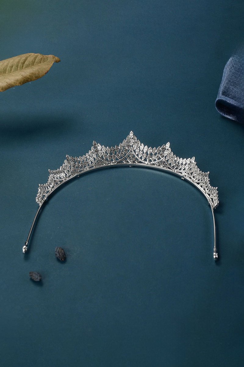 Silver Majestic Vine Crowns with Rhinestone - KissProm