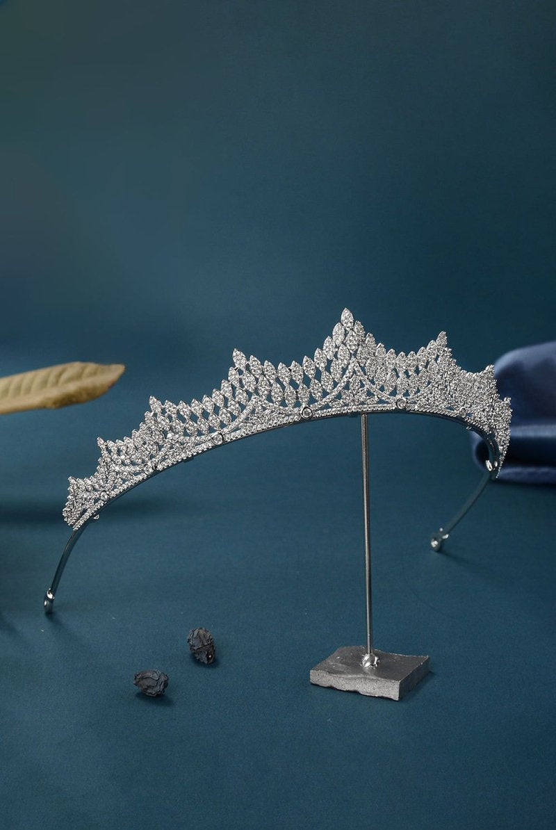 Silver Majestic Vine Crowns with Rhinestone - KissProm