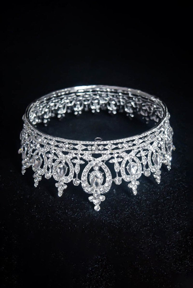 Silver Majestic Vintage Bridal Tiara - KissProm