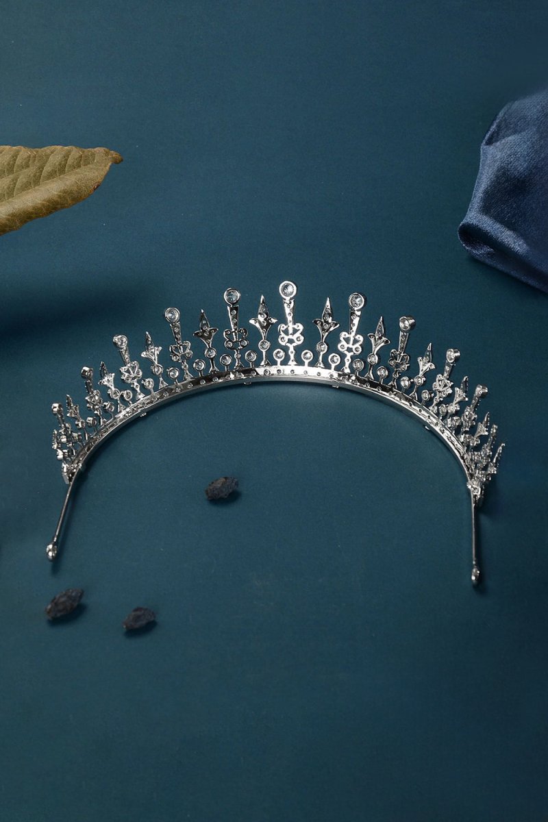 Silver Radiant Zircon Tiara - KissProm