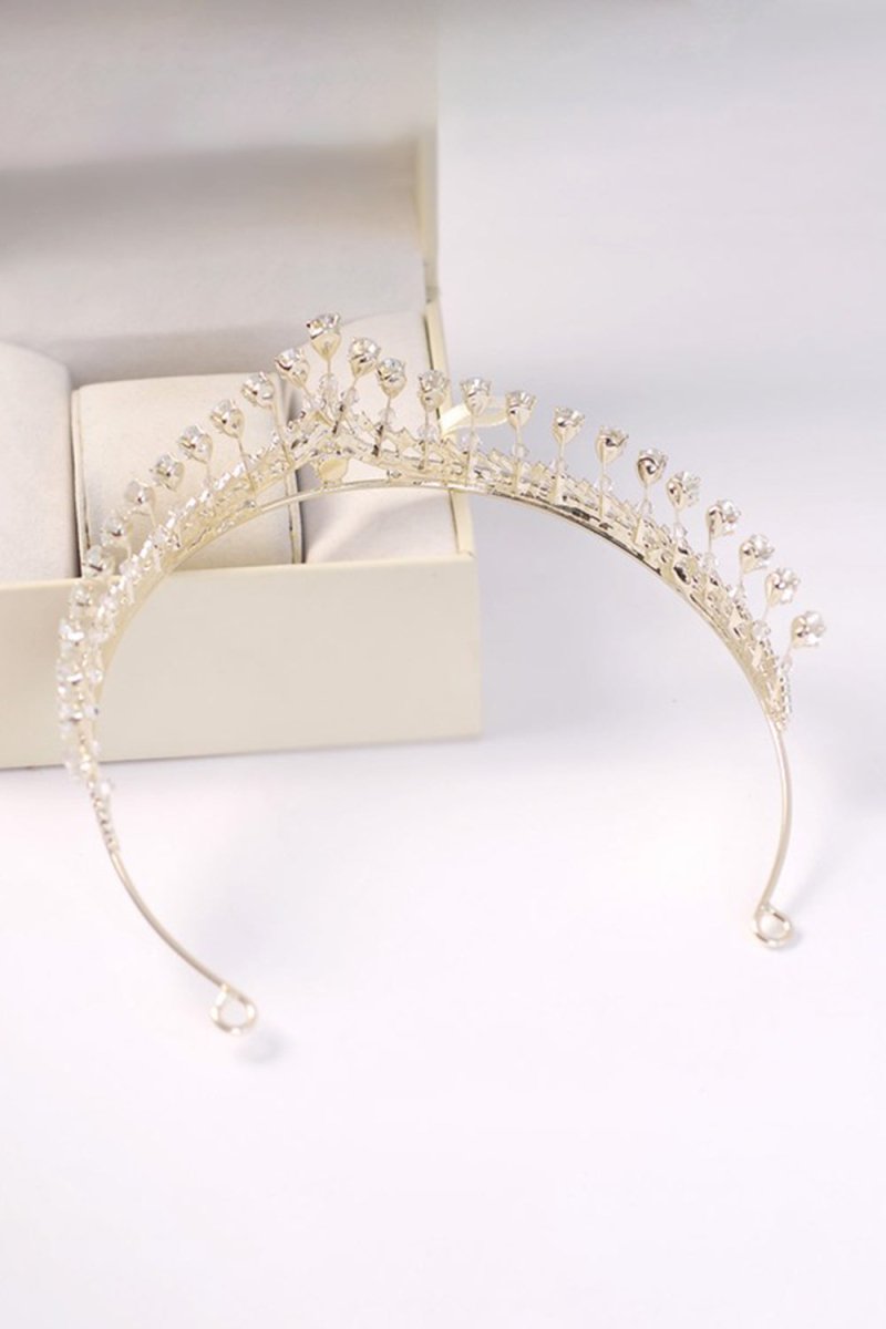 Silver Royal Queen Rhinestone Tiaras - KissProm