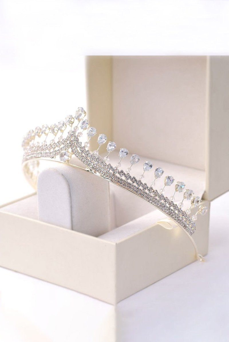 Silver Royal Queen Rhinestone Tiaras - KissProm