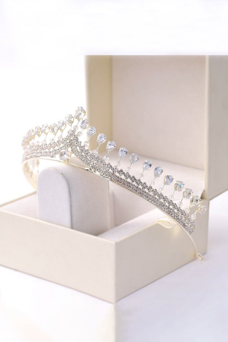 Silver Royal Queen Rhinestone Tiaras - KissProm