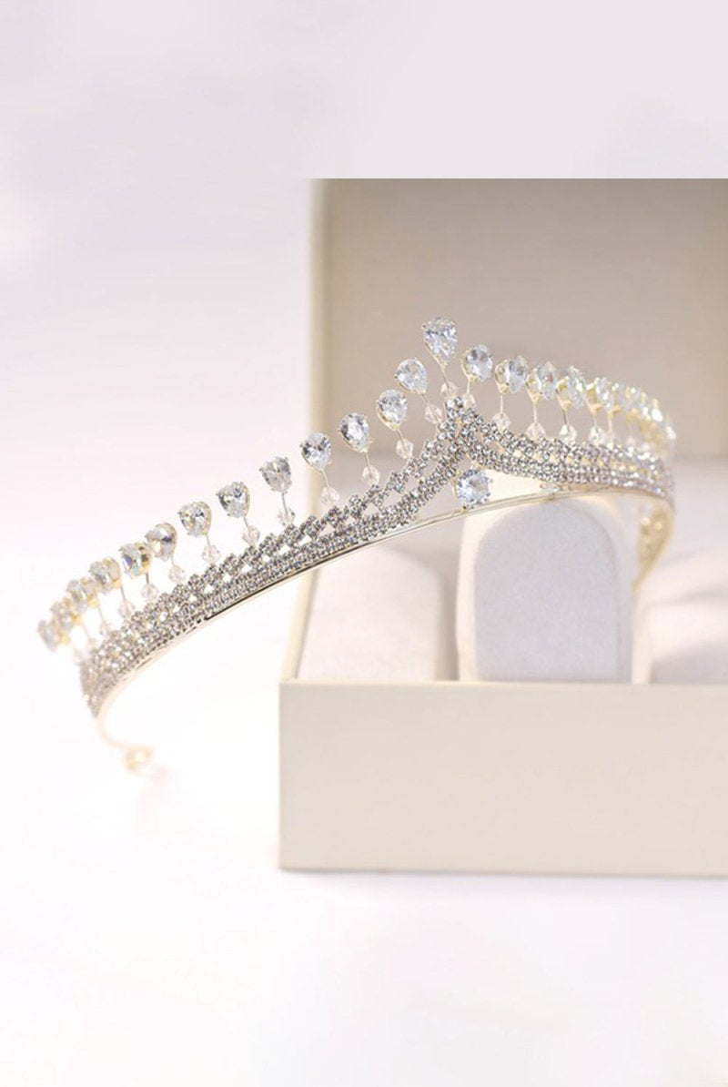 Silver Royal Queen Rhinestone Tiaras - KissProm