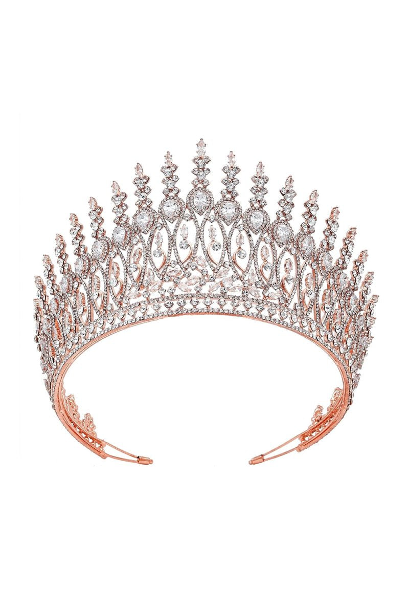 Silver Tall Wedding Tiara - KissProm