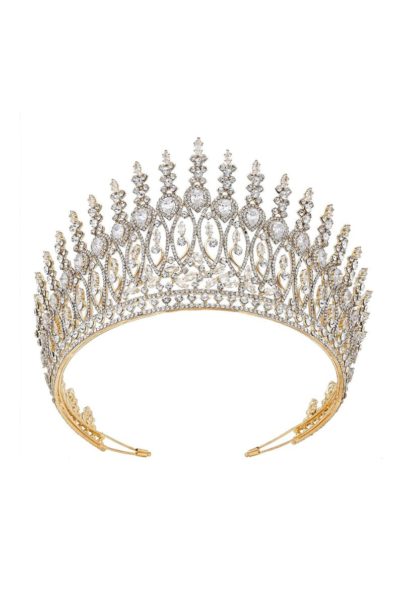 Silver Tall Wedding Tiara - KissProm