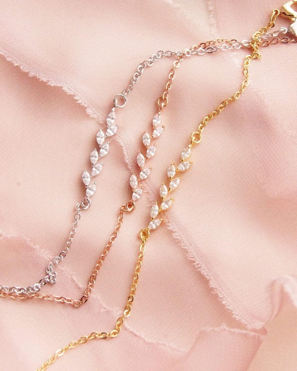 Rhinestone Pull Chain Tennis Bracelets