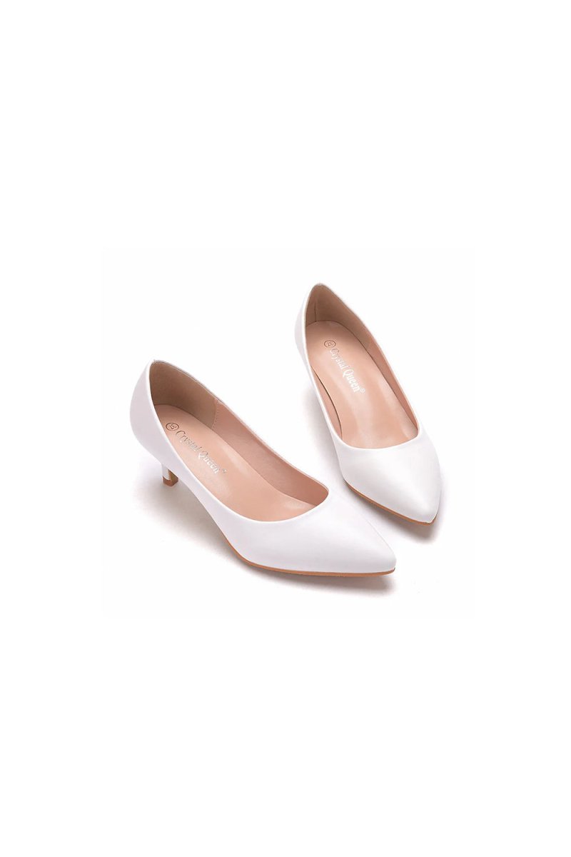 Simple Kitten Heels Pointed Toe Women's Shoes - KissProm