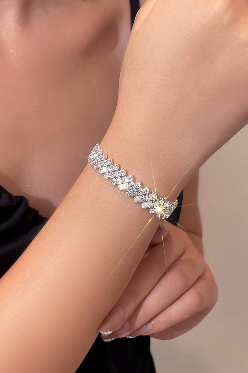 Simple Shining Crystal Tennis Bracelet - KissProm