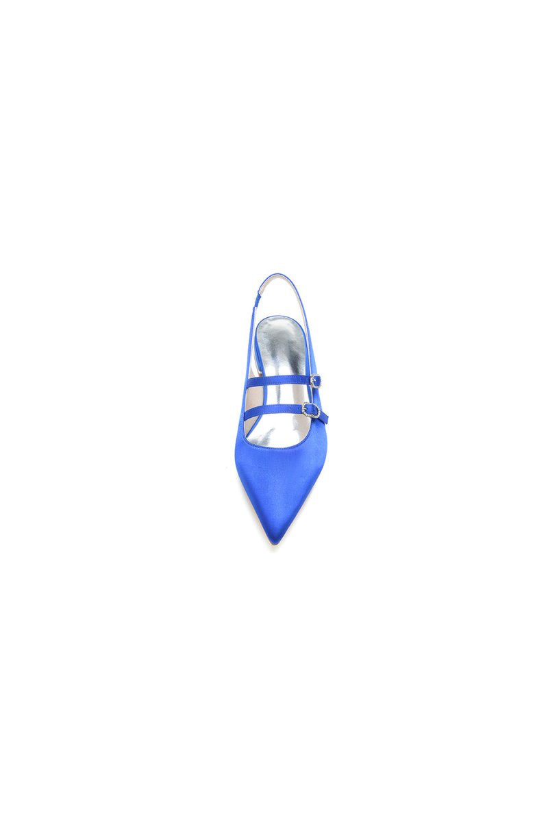 Simple Slingback Pointed Toe Flats - KissProm