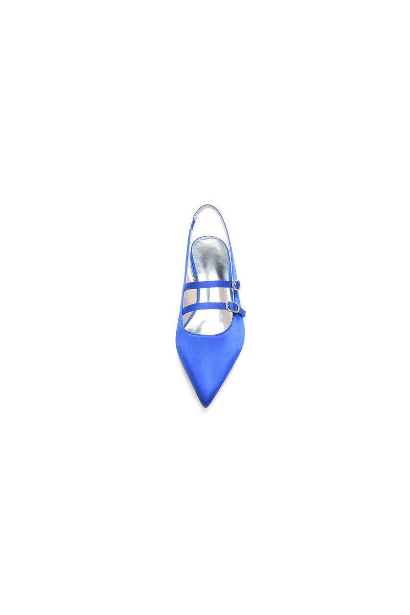 Simple Slingback Pointed Toe Flats - KissProm