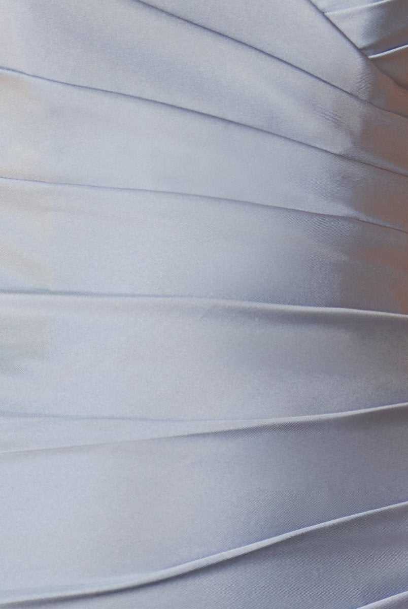 Sira | Dusty Blue - Bodycon Satin Off the Shoulder Homecoming Dresses with Beads