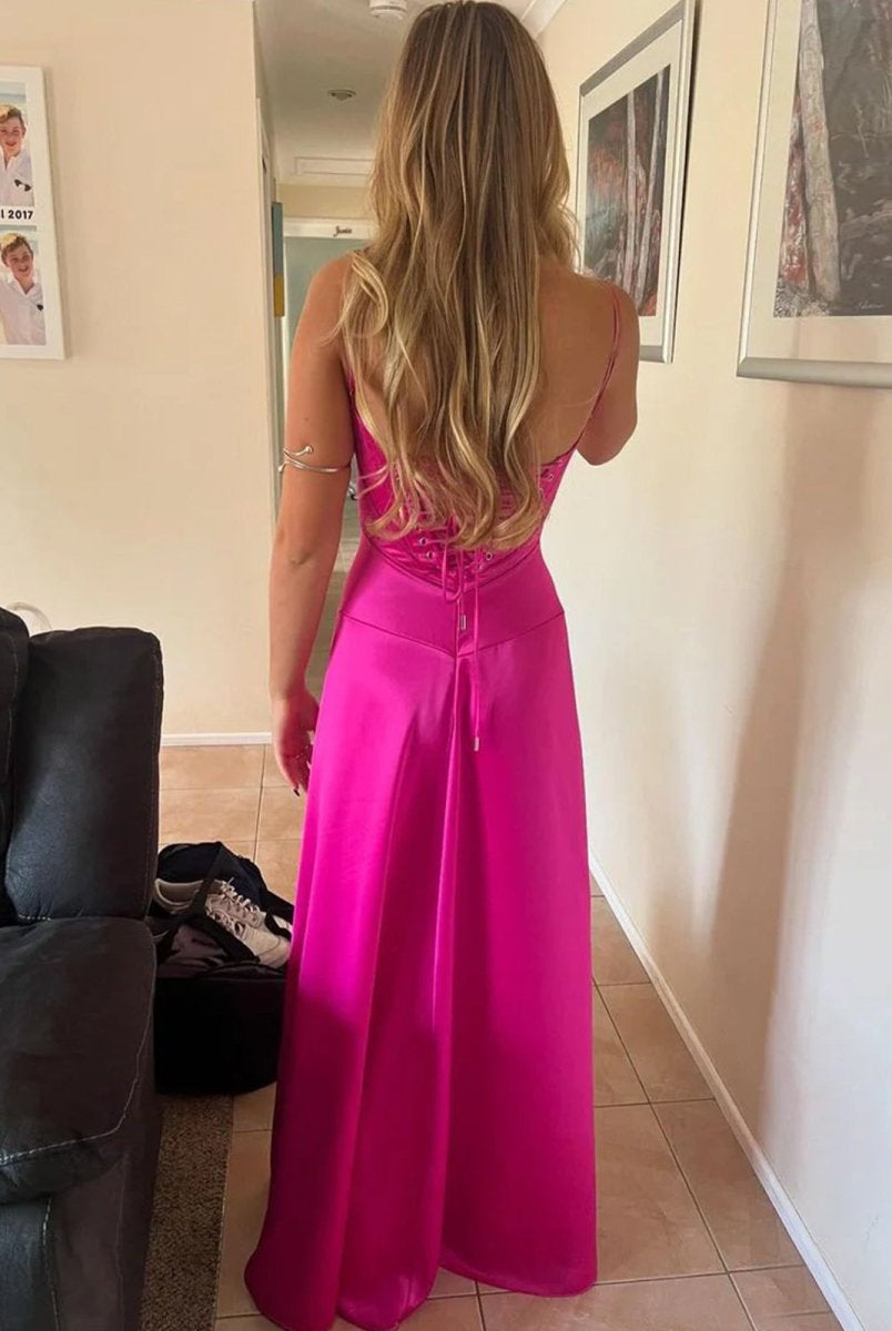 Skye | Lavender Straps A-line Long Formal Dress