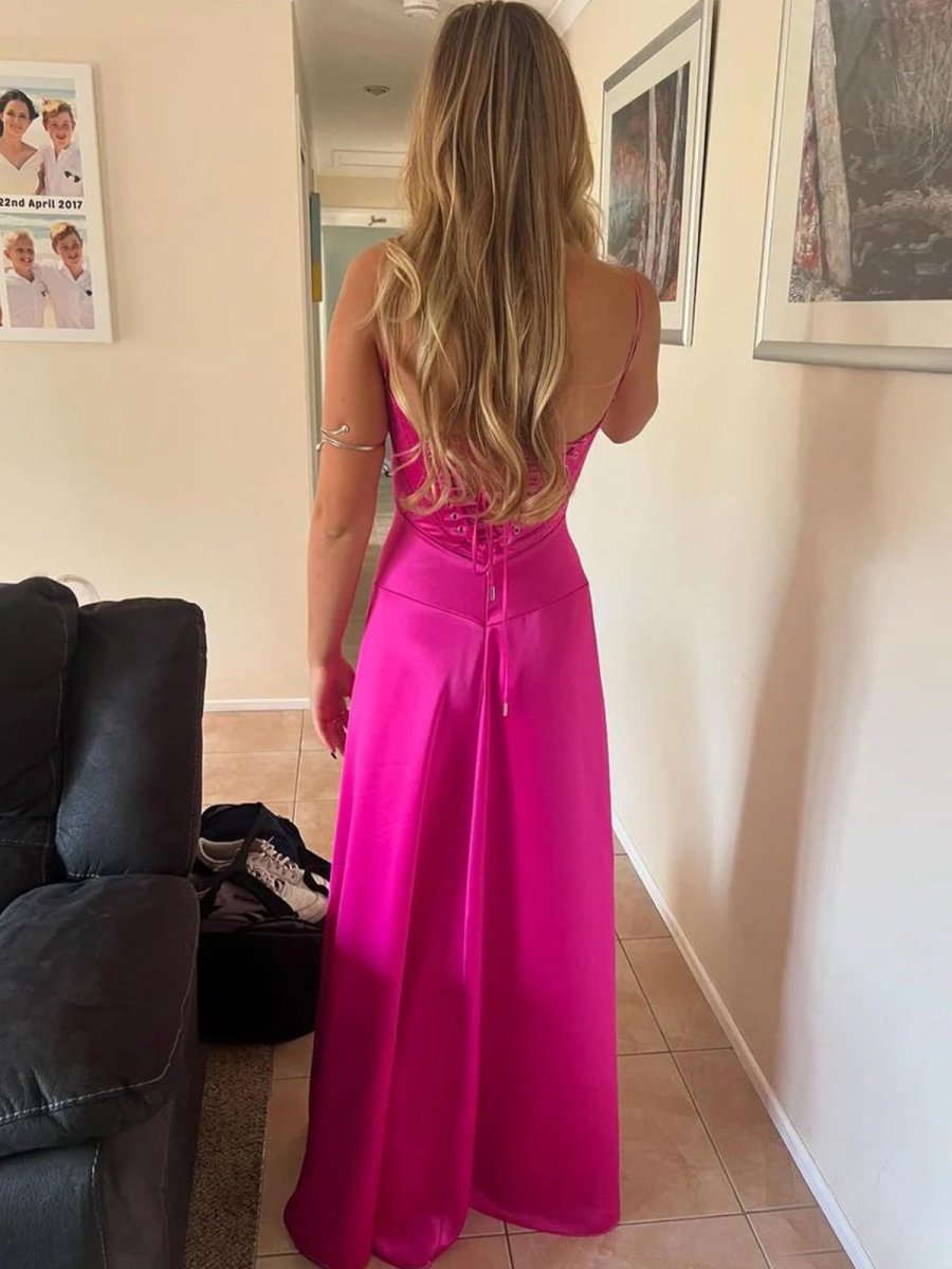 Skye | Lavender Straps A-line Long Formal Dress