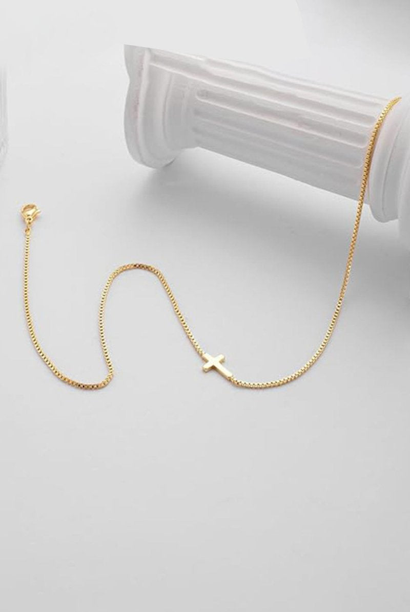 Small Cross Pendant Necklace