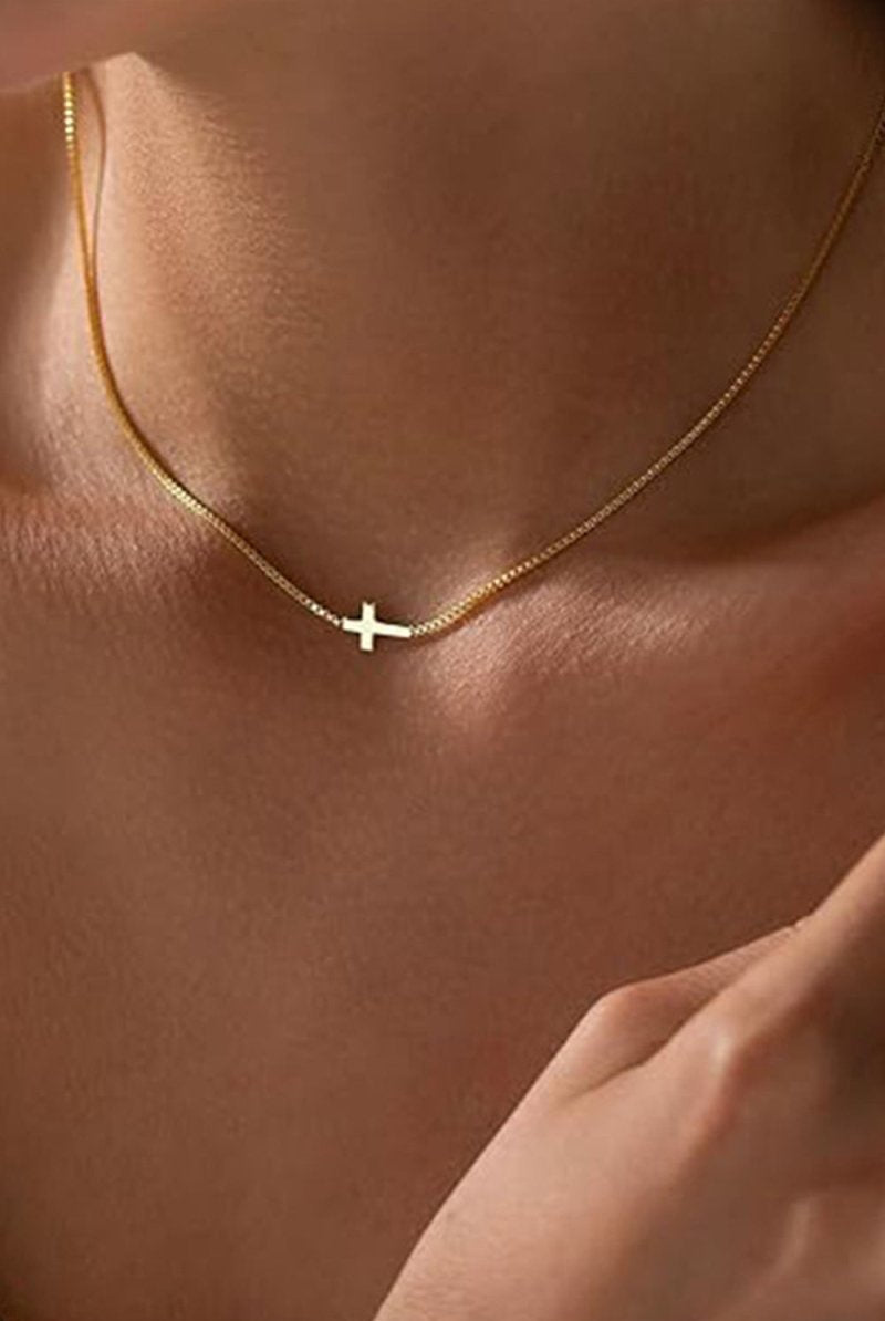 Small Cross Pendant Necklace