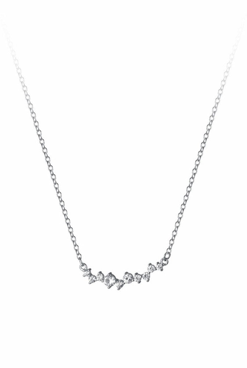 Smile Diamond Pendant Necklace - KissProm