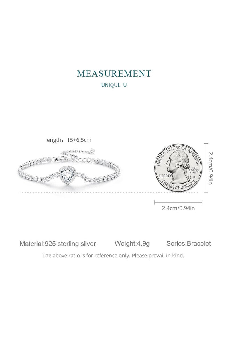 Sparkling Heart Bracelet - KissProm