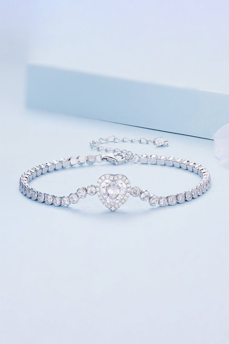 Sparkling Heart Bracelet - KissProm