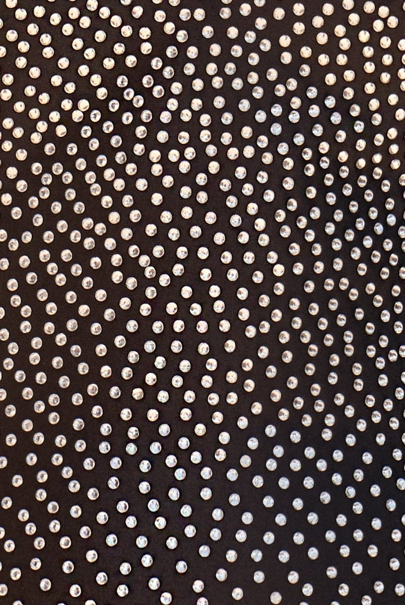 Calliope |Bodycon Black Beaded Satin Homecoming Dress