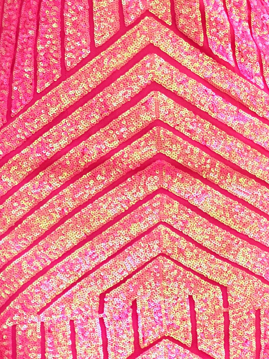 Della |Short Bodycon Stripes Homecoming Dress with Sequins