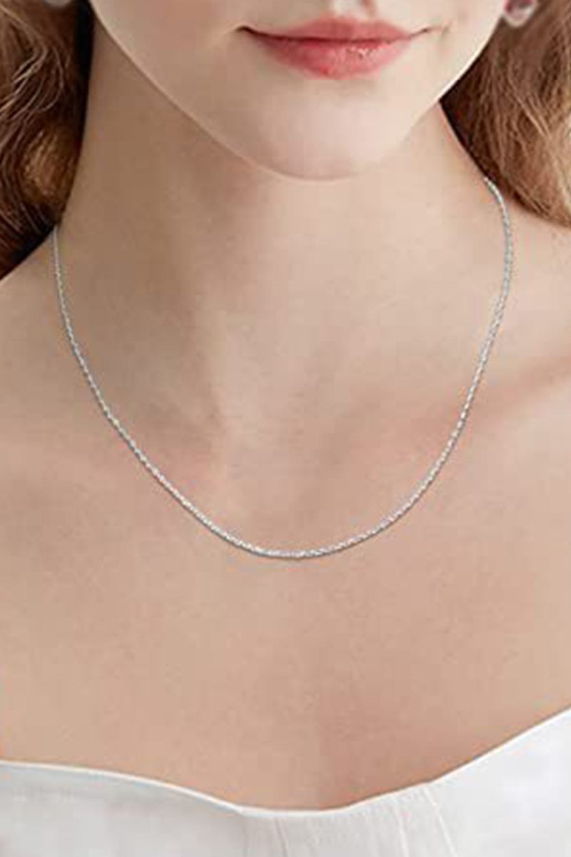 Spring Clasp Oval Plate Necklace - KissProm