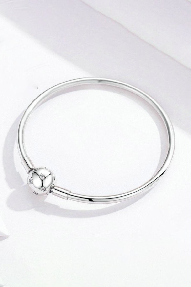 Star Bangle Bracelet In Sterling Silver - KissProm