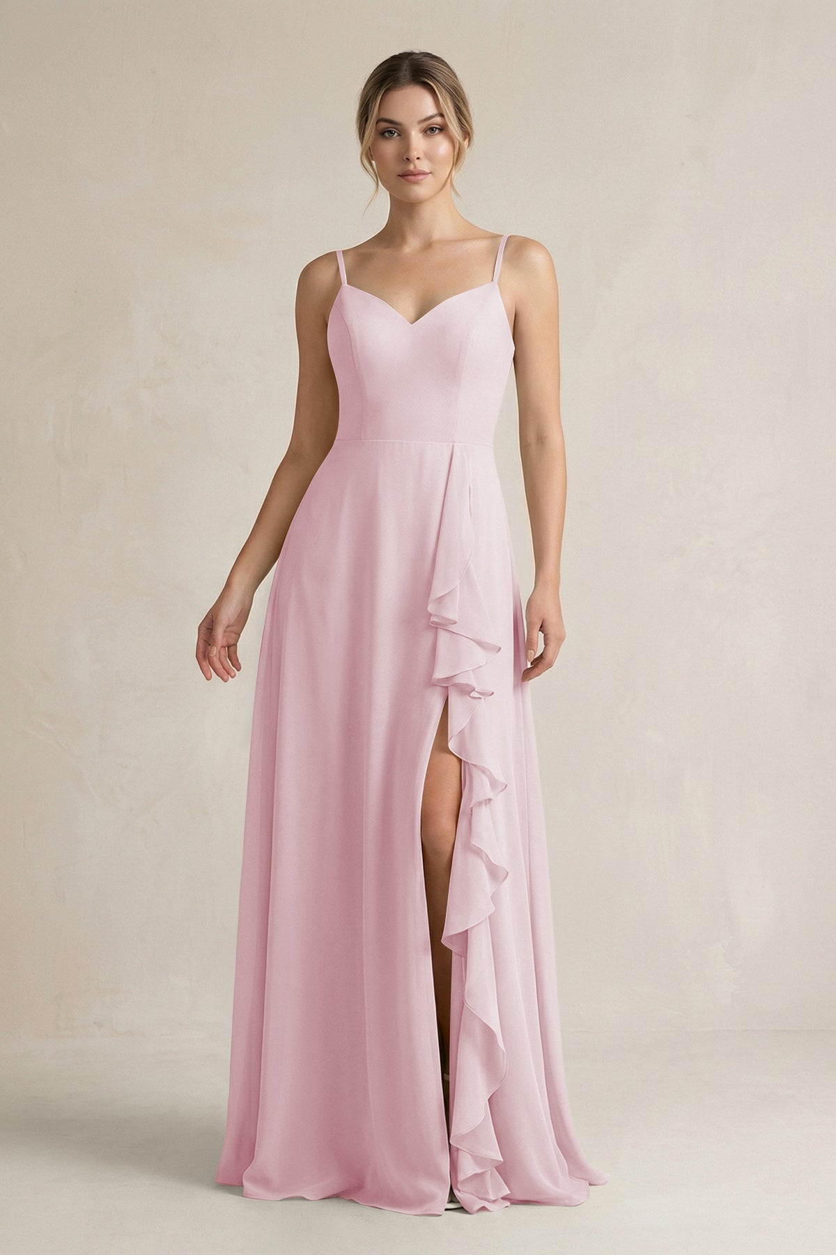 pink sweetheart bridesmaid dress KissProm