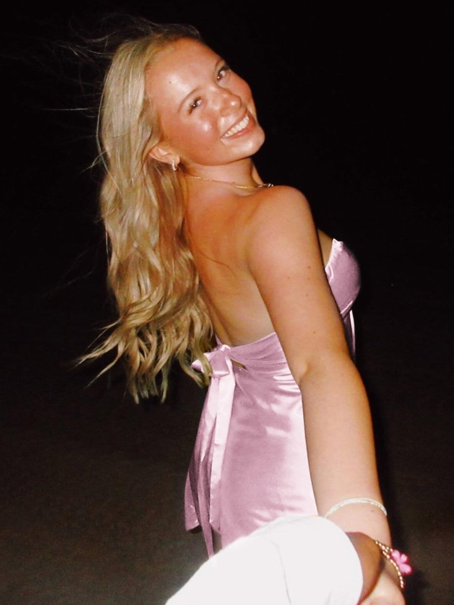 Talyra | Pink - Strapless A Line Short Homecoming Dress With Keyhole