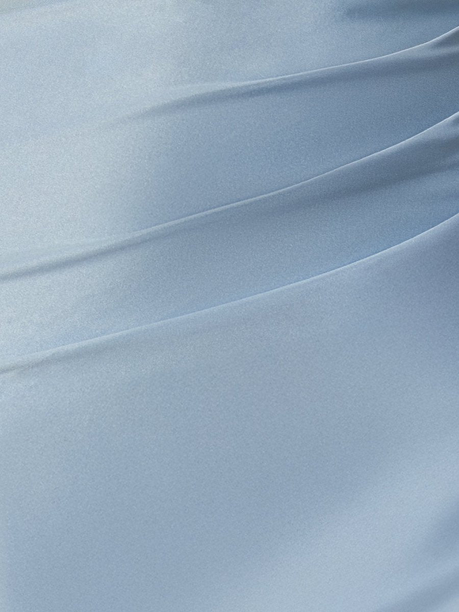 Tavi | Sky Blue - Bodycon Satin Sweetheart Beaded Homecoming Dresses with Slit