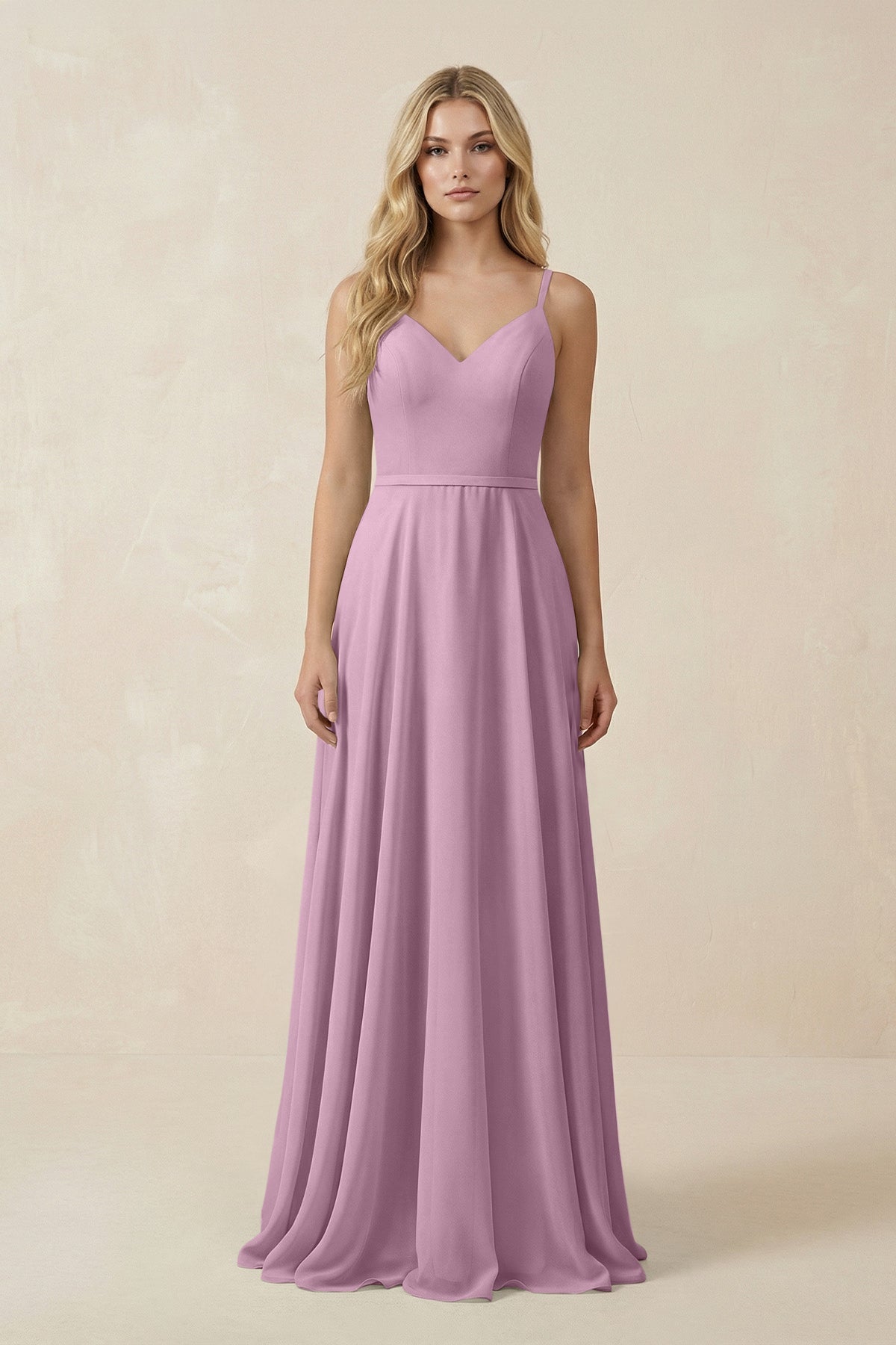wisteria bridesmaid dress KissProm V-Neck A-Line Chiffon with Crisscross Back in Wisteria, / 8 Tween Girls' Summer Beach Sleeve:34 Marley is a stunning Stylist Picks July 2026