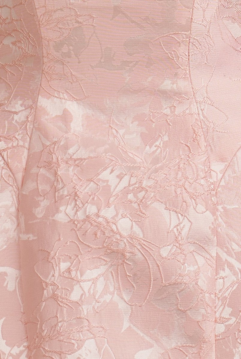 Vanille | Pink - Strapless Satin A Line Homecoming Dress With Bowknot