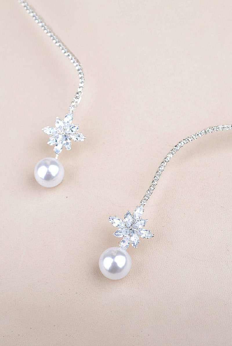 Vintage Pearl Zircon Necklace - KissProm