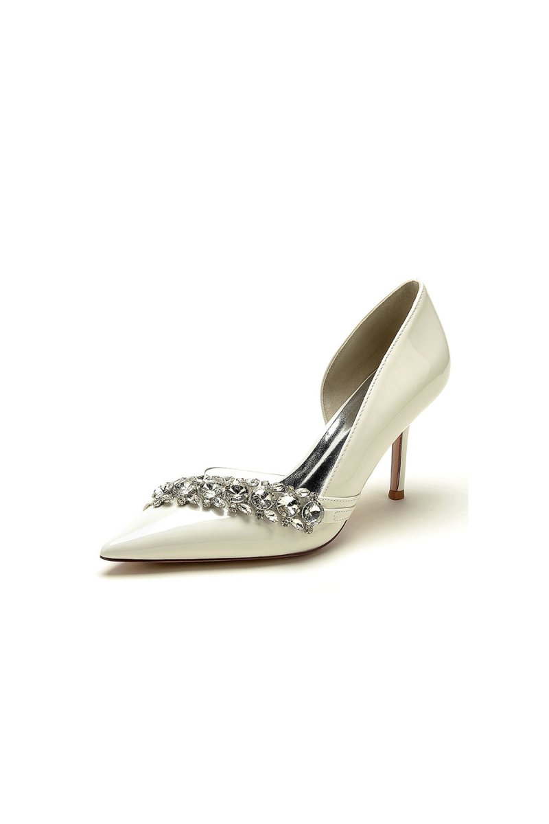 Wedding High Heels with Rhinestone - KissProm