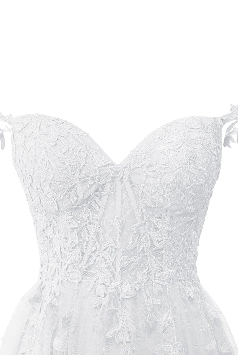 Mona | A Line Sweetheart Mint Appliques Short Homecoming Dresses