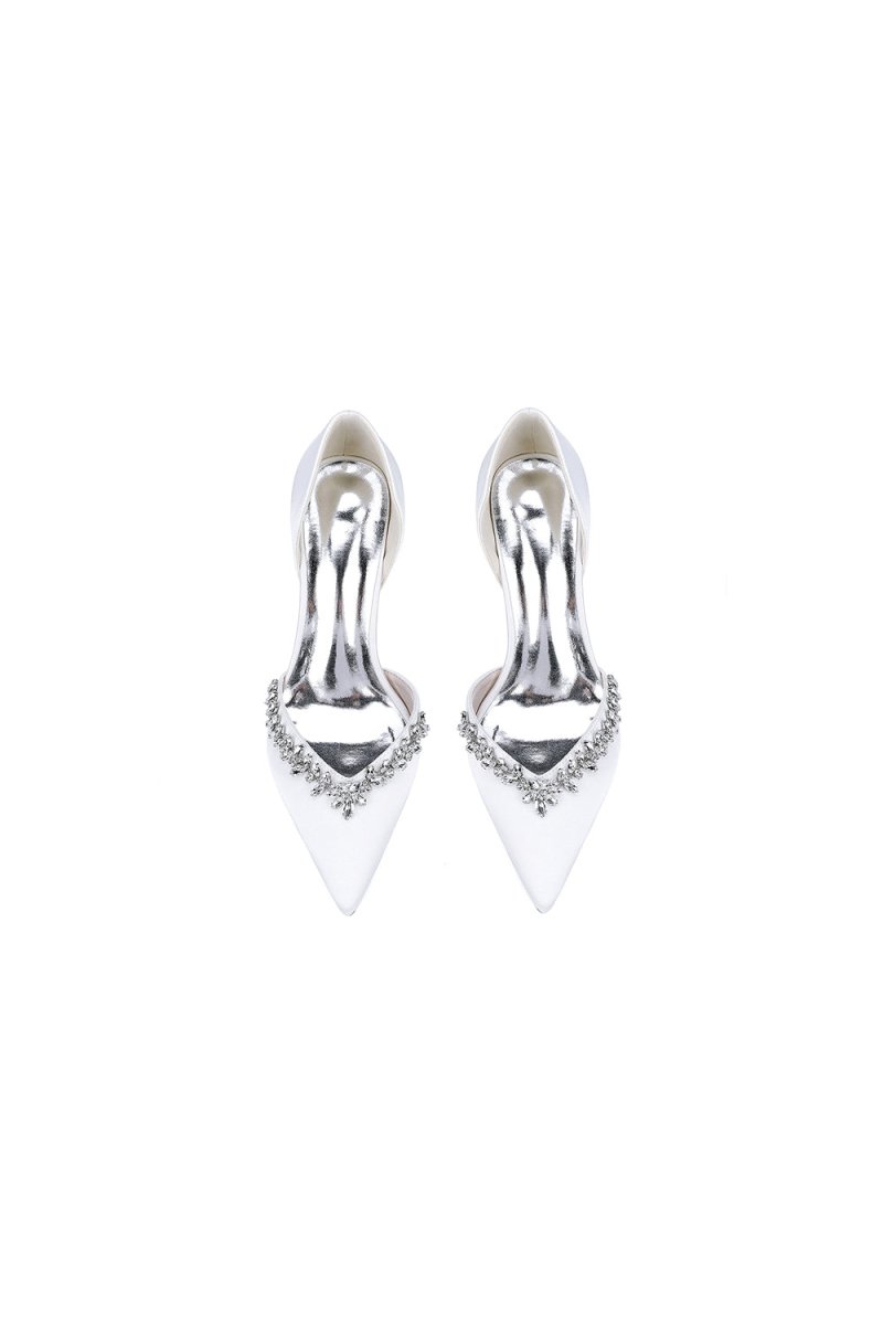 Fuchsia High Heels with Sparkling Crystal Embellishments - KissProm