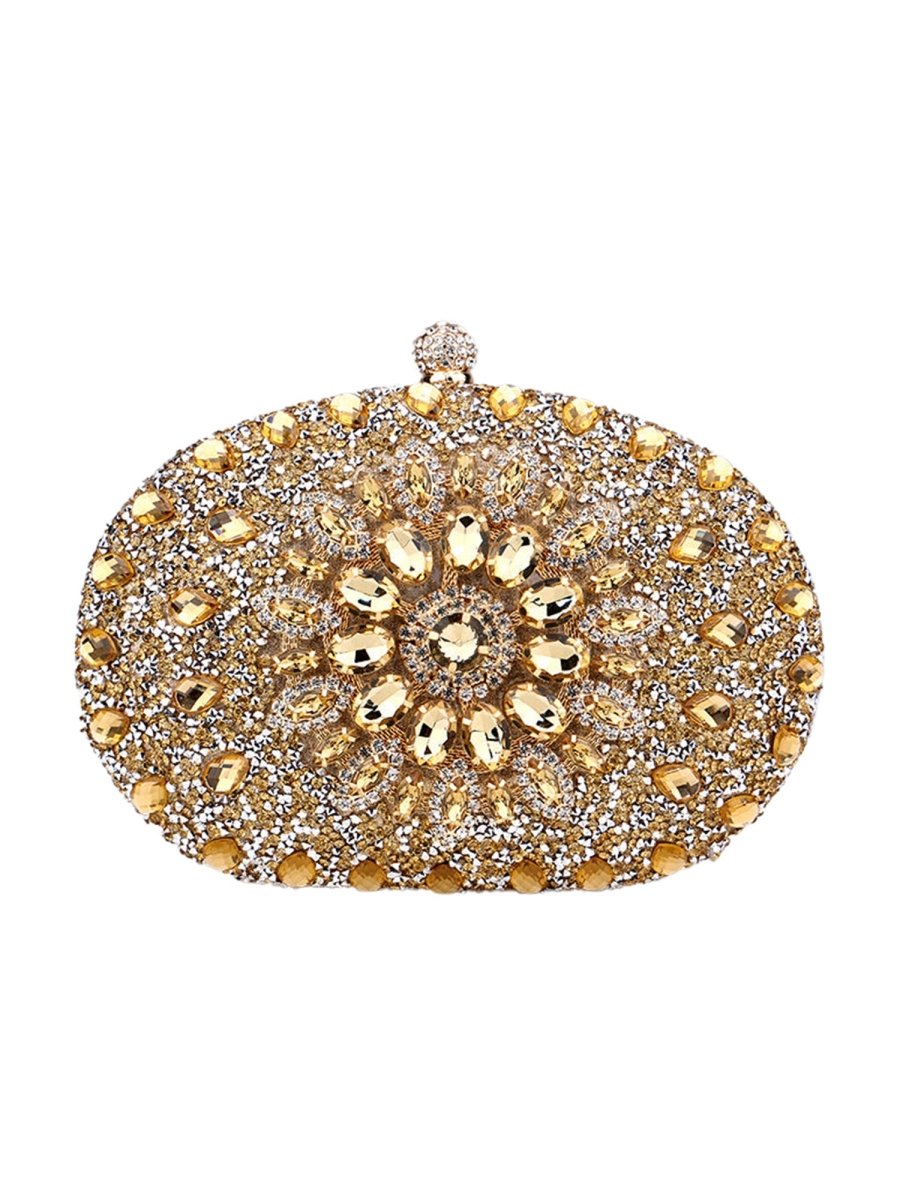 Women’s All Over Crystals Sparkly Evening Clutch Bags - KissProm
